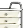 Carrito de almacenaje portátil 10 cajones plástico blanco de vidaXL, Carretillas de carga - Ref: Foro24-320403, Precio: 61,47...