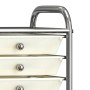 Carrito de almacenaje portátil 10 cajones plástico blanco de vidaXL, Carretillas de carga - Ref: Foro24-320403, Precio: 62,28...