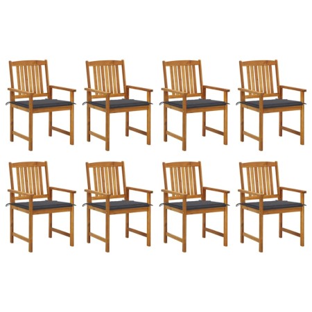 Sillas de jardín con cojines 8 uds madera maciza de acacia de , Sillas de jardín - Ref: Foro24-3078166, Precio: 654,90 €, Des...