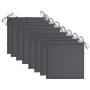 Sillas de jardín con cojines 8 uds madera maciza de acacia gris de , Sillas de jardín - Ref: Foro24-3078222, Precio: 561,48 €...