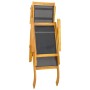 Sillas de jardín con reposapiés y mesa madera acacia textilene de , Tumbonas - Ref: Foro24-3120443, Precio: 220,57 €, Descuen...