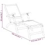 Garden chairs with footrest and textilene acacia wood table by , Loungers - Ref: Foro24-3120443, Price: 218,78 €, Discount: %