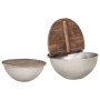 Set mesas de centro 2 uds forma de cuenco madera maciza mango de , Mesas de centro - Ref: Foro24-286561, Precio: 241,73 €, De...