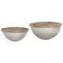 Set mesas de centro 2 uds forma de cuenco madera maciza mango de , Mesas de centro - Ref: Foro24-286561, Precio: 241,73 €, De...