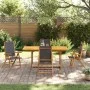 Juego comedor de jardín 5 pzas madera maciza acacia y textileno de , Conjuntos de jardín - Ref: Foro24-3279268, Precio: 512,5...