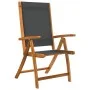Juego comedor de jardín 5 pzas madera maciza acacia y textileno de , Conjuntos de jardín - Ref: Foro24-3279268, Precio: 512,5...