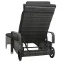 Graue Liege aus synthetischem Rattan mit Rollen von , Liegen - Ref: Foro24-48197, Preis: 187,36 €, Rabatt: %