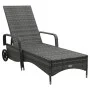 Graue Liege aus synthetischem Rattan mit Rollen von , Liegen - Ref: Foro24-48197, Preis: 187,36 €, Rabatt: %