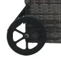 Graue Liege aus synthetischem Rattan mit Rollen von , Liegen - Ref: Foro24-48197, Preis: 187,36 €, Rabatt: %