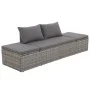 Tumbona de jardín con cojines y almohadas ratán sintético gris de , Tumbonas - Ref: Foro24-317110, Precio: 228,85 €, Descuent...