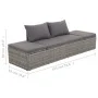 Tumbona de jardín con cojines y almohadas ratán sintético gris de , Tumbonas - Ref: Foro24-317110, Precio: 228,85 €, Descuent...