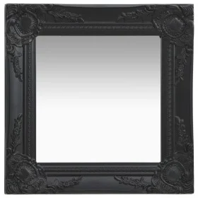 Black baroque style wall mirror 40x40 cm by vidaXL, Mirrors - Ref: Foro24-320307, Price: 36,81 €, Discount: %