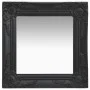 Espejo de pared estilo barroco negro 40x40 cm de vidaXL, Espejos - Ref: Foro24-320307, Precio: 36,81 €, Descuento: %