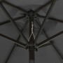 Sombrilla con luces LED aluminio antracita 200x211 cm de , Sombrillas - Ref: Foro24-313559, Precio: 96,96 €, Descuento: %