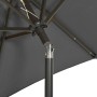 Sombrilla con luces LED aluminio antracita 200x211 cm de , Sombrillas - Ref: Foro24-313559, Precio: 96,96 €, Descuento: %
