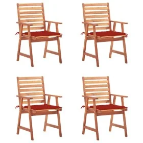 Gartenstühle und -kissen 4 Stück massives Akazienholz von , Gartenstühle - Ref: Foro24-3078326, Preis: 312,14 €, Rabatt: %