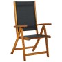 Sillas de jardín plegables 8 uds madera maciza acacia textileno de , Sillas de jardín - Ref: Foro24-3120456, Precio: 661,07 €...