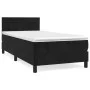 Box spring bed with black velvet mattress 100x200 cm by , Beds and slatted bases - Ref: Foro24-3141349, Price: 293,96 €, Disc...