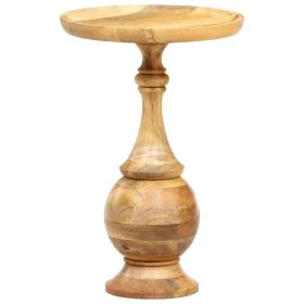 Mesa auxiliar redonda madera maciza de mango 43x43x66 cm de , Mesas auxiliares - Ref: Foro24-286471, Precio: 153,98 €, Descue...