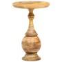 Mesa auxiliar redonda madera maciza de mango 43x43x66 cm de , Mesas auxiliares - Ref: Foro24-286471, Precio: 156,25 €, Descue...