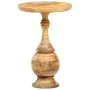 Mesa auxiliar redonda madera maciza de mango 43x43x66 cm de , Mesas auxiliares - Ref: Foro24-286471, Precio: 153,98 €, Descue...
