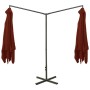 Sombrilla doble con poste de acero terracota 600x300 cm de , Sombrillas - Ref: Foro24-312559, Precio: 186,62 €, Descuento: %