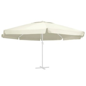 Tela de repuesto para sombrilla color arena 600 cm de , Telas para sombrillas y toldos - Ref: Foro24-312546, Precio: 90,41 €,...