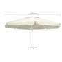 Tela de repuesto para sombrilla color arena 600 cm de , Telas para sombrillas y toldos - Ref: Foro24-312546, Precio: 90,41 €,...