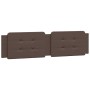 Estructura de cama cabecero cuero sintético marrón 200x200 cm de , Camas y somieres - Ref: Foro24-3208207, Precio: 204,37 €, ...