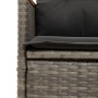 Sillón reclinable de jardín con cojines ratán sintético gris de , Sillas de jardín - Ref: Foro24-365644, Precio: 134,24 €, De...