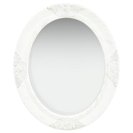 Espejo de pared estilo barroco blanco 50x60 cm de vidaXL, Espejos - Ref: Foro24-320348, Precio: 52,86 €, Descuento: %