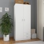 Armario de madera de ingeniería blanco 80x52x180 cm de , Armarios roperos - Ref: Foro24-800639, Precio: 227,19 €, Descuento: %