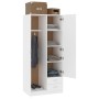 Armario de madera de ingeniería blanco 80x52x180 cm de , Armarios roperos - Ref: Foro24-800639, Precio: 227,19 €, Descuento: %