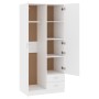 Armario de madera de ingeniería blanco 80x52x180 cm de , Armarios roperos - Ref: Foro24-800639, Precio: 227,19 €, Descuento: %