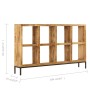 Aparador madera maciza de mango 160x25x95 cm de , Aparadores - Ref: Foro24-247967, Precio: 325,82 €, Descuento: %