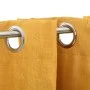 Cortinas opacas con ojales look lino 2 pzas amarillo 140x175 cm de vidaXL, Cortinas y visillos - Ref: Foro24-321192, Precio: ...