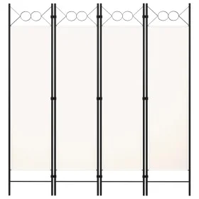 Divider screen with 4 panels white 160x180 cm by vidaXL, Room dividers - Ref: Foro24-320706, Price: 42,07 €, Discount: %