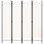 Biombo divisor de 4 paneles blanco 160x180 cm de vidaXL, Divisores de ambientes - Ref: Foro24-320706, Precio: 42,58 €, Descue...
