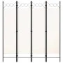 Biombo divisor de 4 paneles blanco 160x180 cm de vidaXL, Divisores de ambientes - Ref: Foro24-320706, Precio: 42,07 €, Descue...