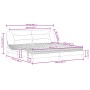 Cama con colchón cuero sintético marrón 200x200 cm de , Camas y somieres - Ref: Foro24-3208747, Precio: 500,52 €, Descuento: %