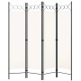 Biombo divisor de 4 paneles blanco 160x180 cm de vidaXL, Divisores de ambientes - Ref: Foro24-320706, Precio: 42,58 €, Descue...