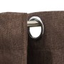 Cortina opaca con ojales look de lino gris taupe 290x245 cm de vidaXL, Cortinas y visillos - Ref: Foro24-321203, Precio: 58,0...