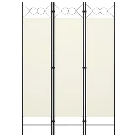 Biombo divisor de 3 paneles blanco 120x180 cm de vidaXL, Divisores de ambientes - Ref: Foro24-320699, Precio: 35,33 €, Descue...