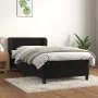 Box spring bed with black velvet mattress 100x200 cm by , Beds and slatted bases - Ref: Foro24-3127537, Price: 307,79 €, Disc...