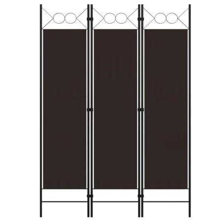 Biombo divisor de 3 paneles marrón 120x180 cm de vidaXL, Divisores de ambientes - Ref: Foro24-320700, Precio: 33,94 €, Descue...