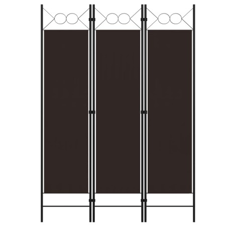 Biombo divisor de 3 paneles marrón 120x180 cm de vidaXL, Divisores de ambientes - Ref: Foro24-320700, Precio: 34,59 €, Descue...