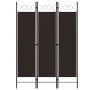 Biombo divisor de 3 paneles marrón 120x180 cm de vidaXL, Divisores de ambientes - Ref: Foro24-320700, Precio: 33,94 €, Descue...
