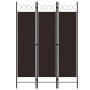 Biombo divisor de 3 paneles marrón 120x180 cm de vidaXL, Divisores de ambientes - Ref: Foro24-320700, Precio: 34,59 €, Descue...