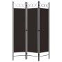 Biombo divisor de 3 paneles marrón 120x180 cm de vidaXL, Divisores de ambientes - Ref: Foro24-320700, Precio: 34,59 €, Descue...