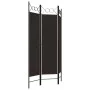 Biombo divisor de 3 paneles marrón 120x180 cm de vidaXL, Divisores de ambientes - Ref: Foro24-320700, Precio: 33,94 €, Descue...